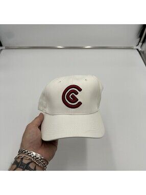 VTG White Red Cleveland Golf Equipment Adjustable Hat Cap Tour Issued NWT
